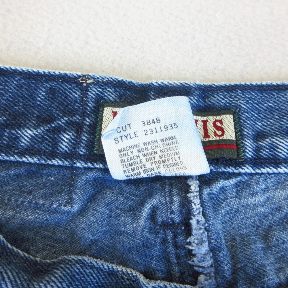 Memphis Jeans Womens 7/8 VTG Blue High Waisted Mom Jeans Tapered Leg 100% Cotton - Picture 10 of 12